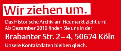 Historisches Archiv wegen Umzug geschlossen