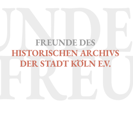 Schrifzug Freunde des Historischen Archivs der Stadt Köln e.V. leicht typografisch verändert